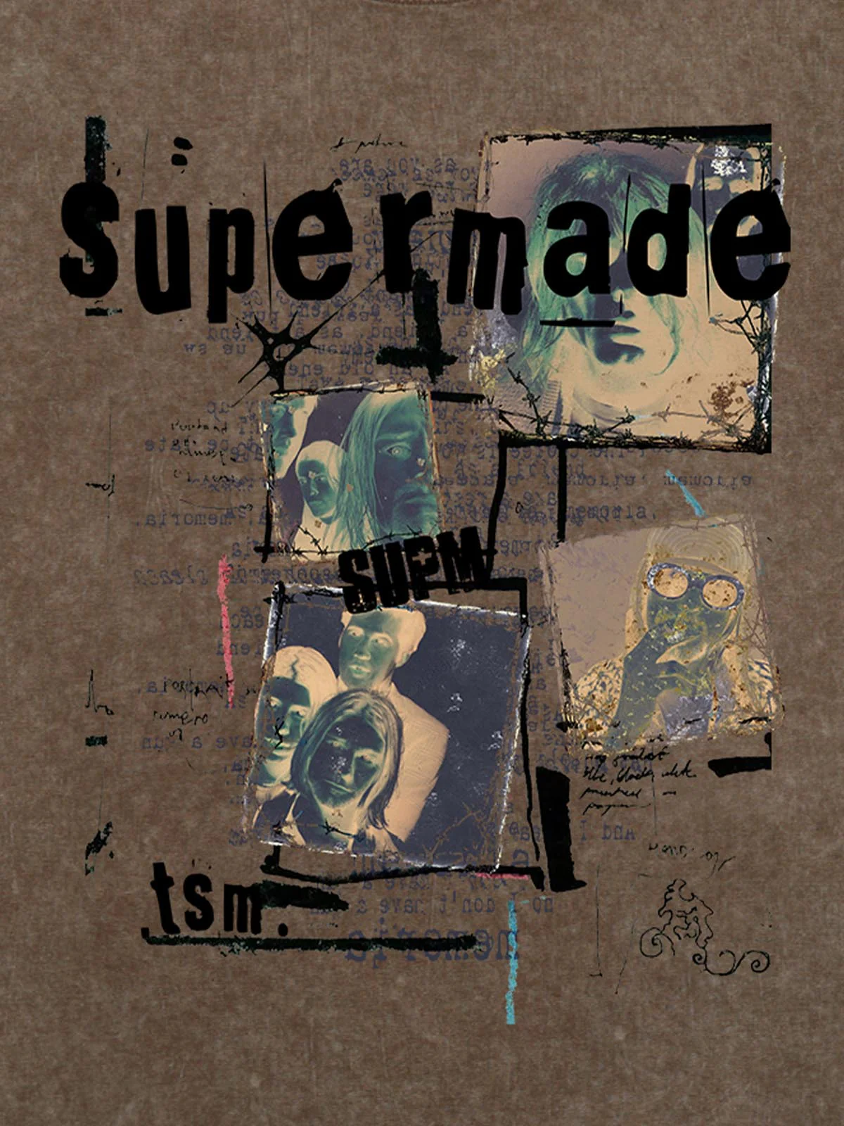 Washed Vintage Collage Graphic T-Shirt - Image 16