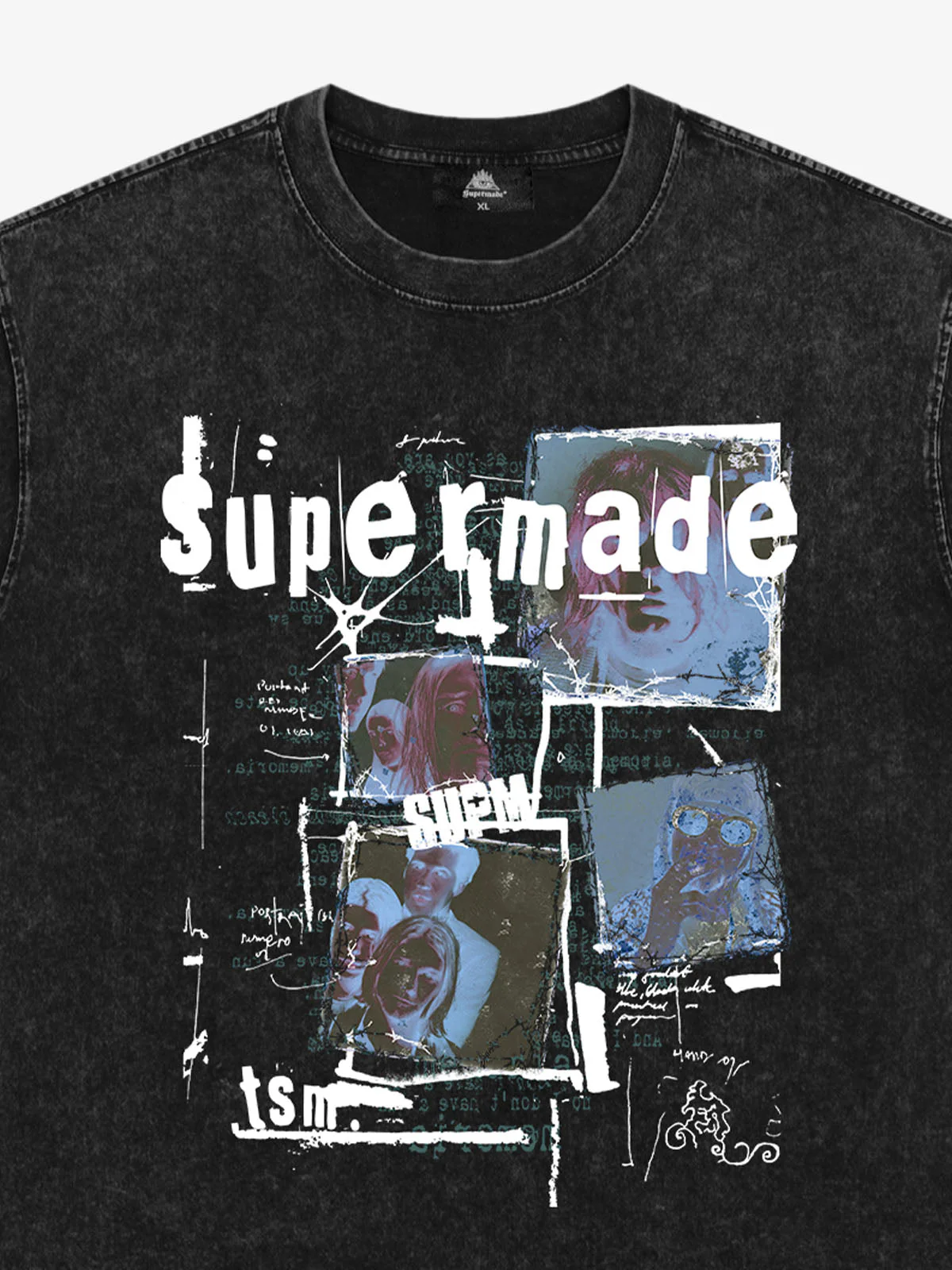 Washed Vintage Collage Graphic T-Shirt - Image 17