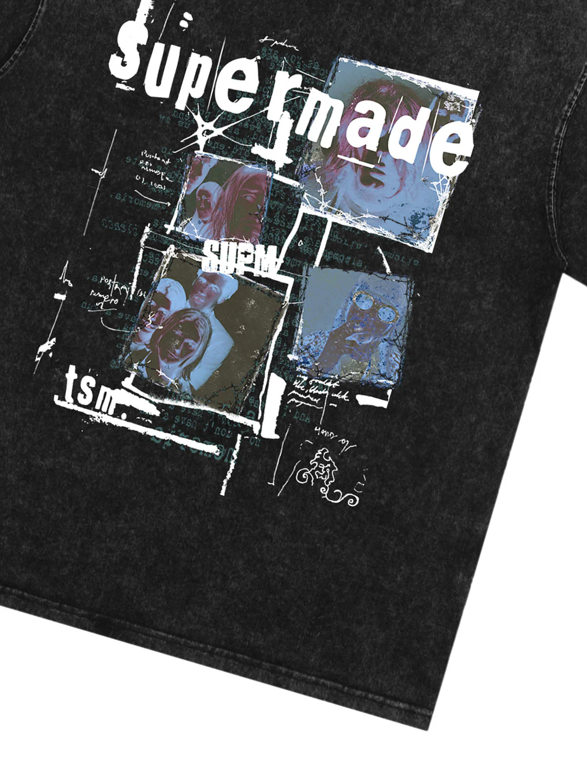 Washed Vintage Collage Graphic T-Shirt - Image 18