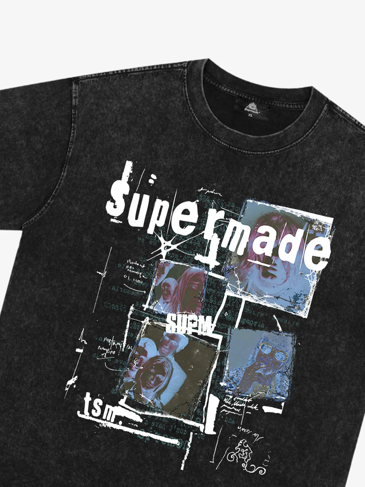 Washed Vintage Collage Graphic T-Shirt - Image 19