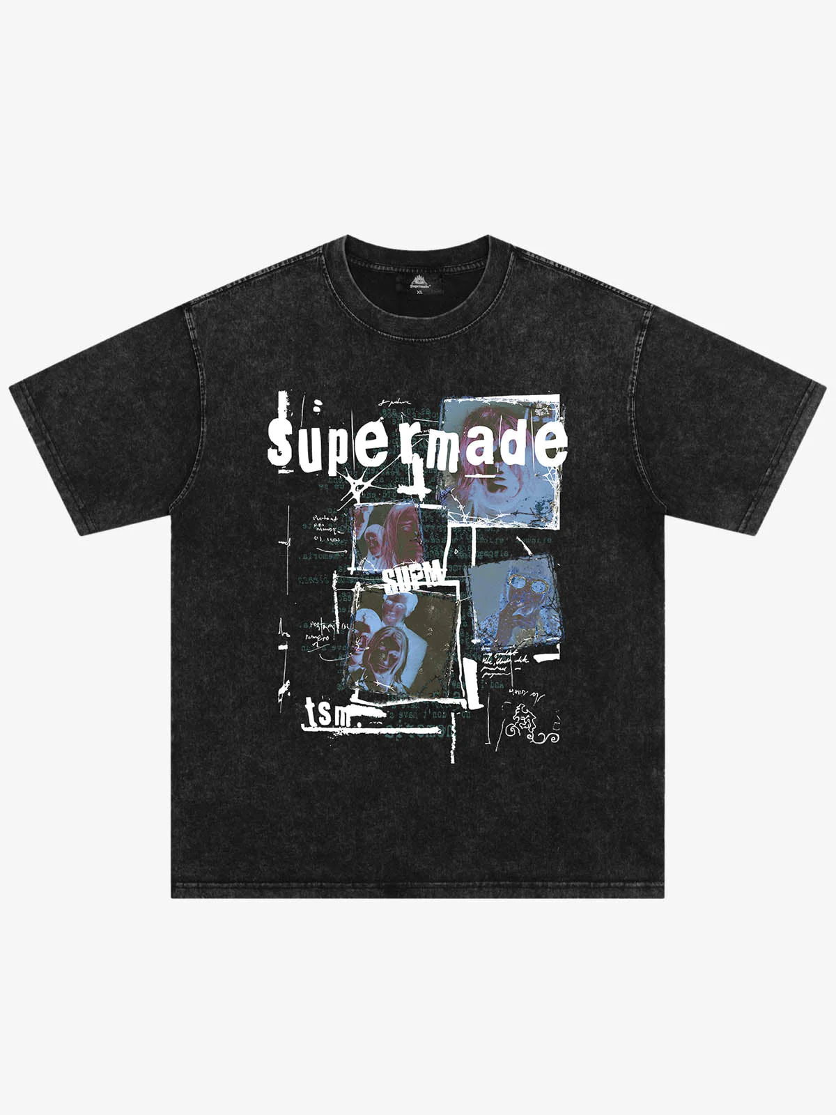 Washed Vintage Collage Graphic T-Shirt - Image 8