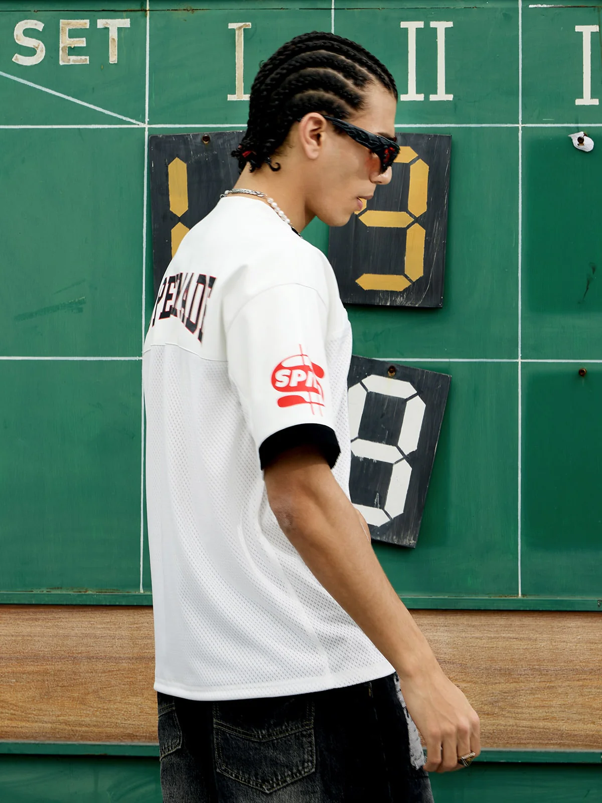 Original "SUPER 7" V-Neck Jersey T-SHIRT - 2400 - Image 6