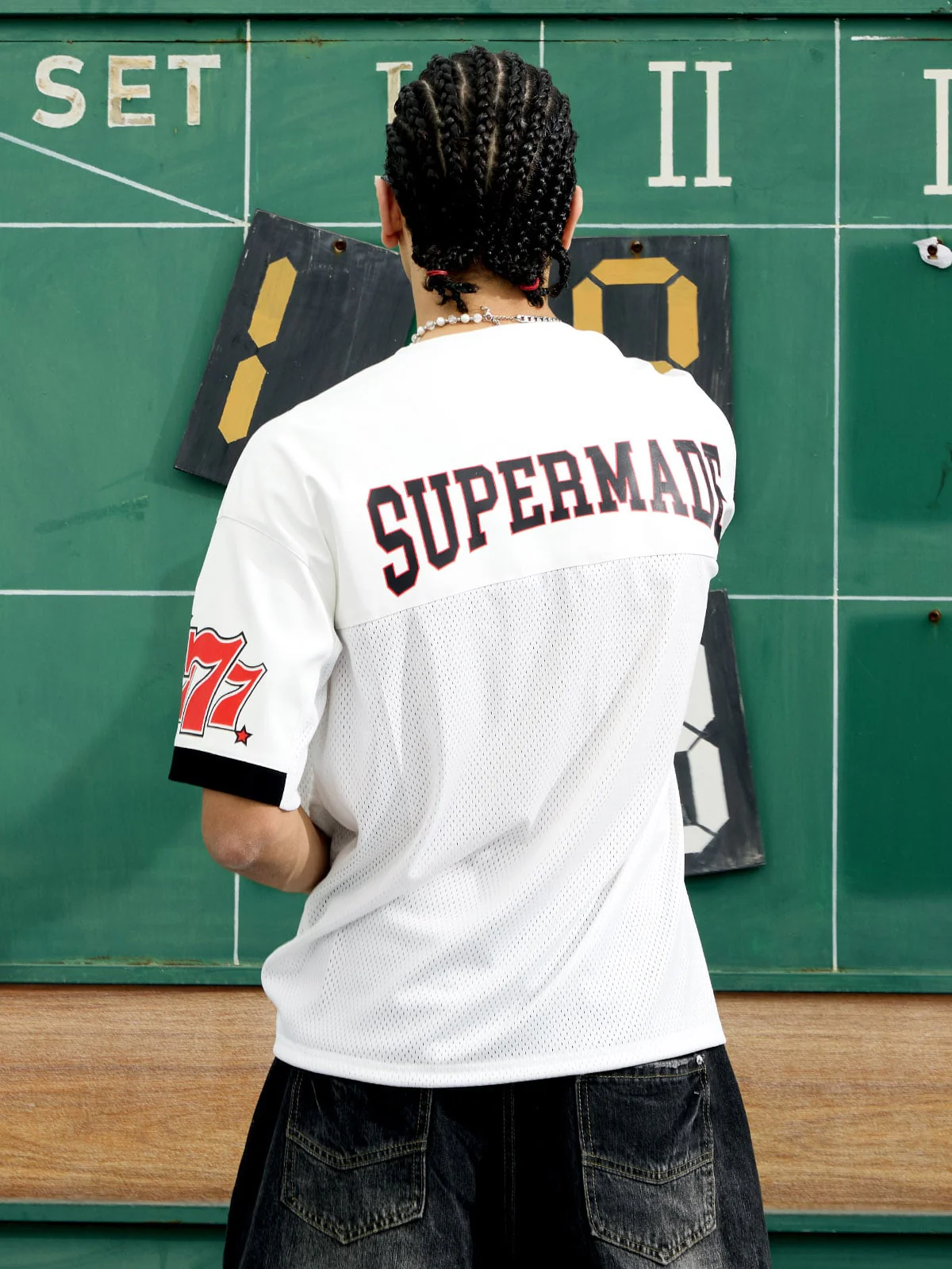 Original "SUPER 7" V-Neck Jersey T-SHIRT - 2400 - Image 8