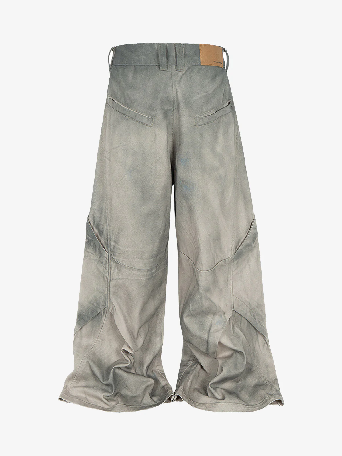Retro Dirty Dye Baggy Pants - 2468 - Image 2