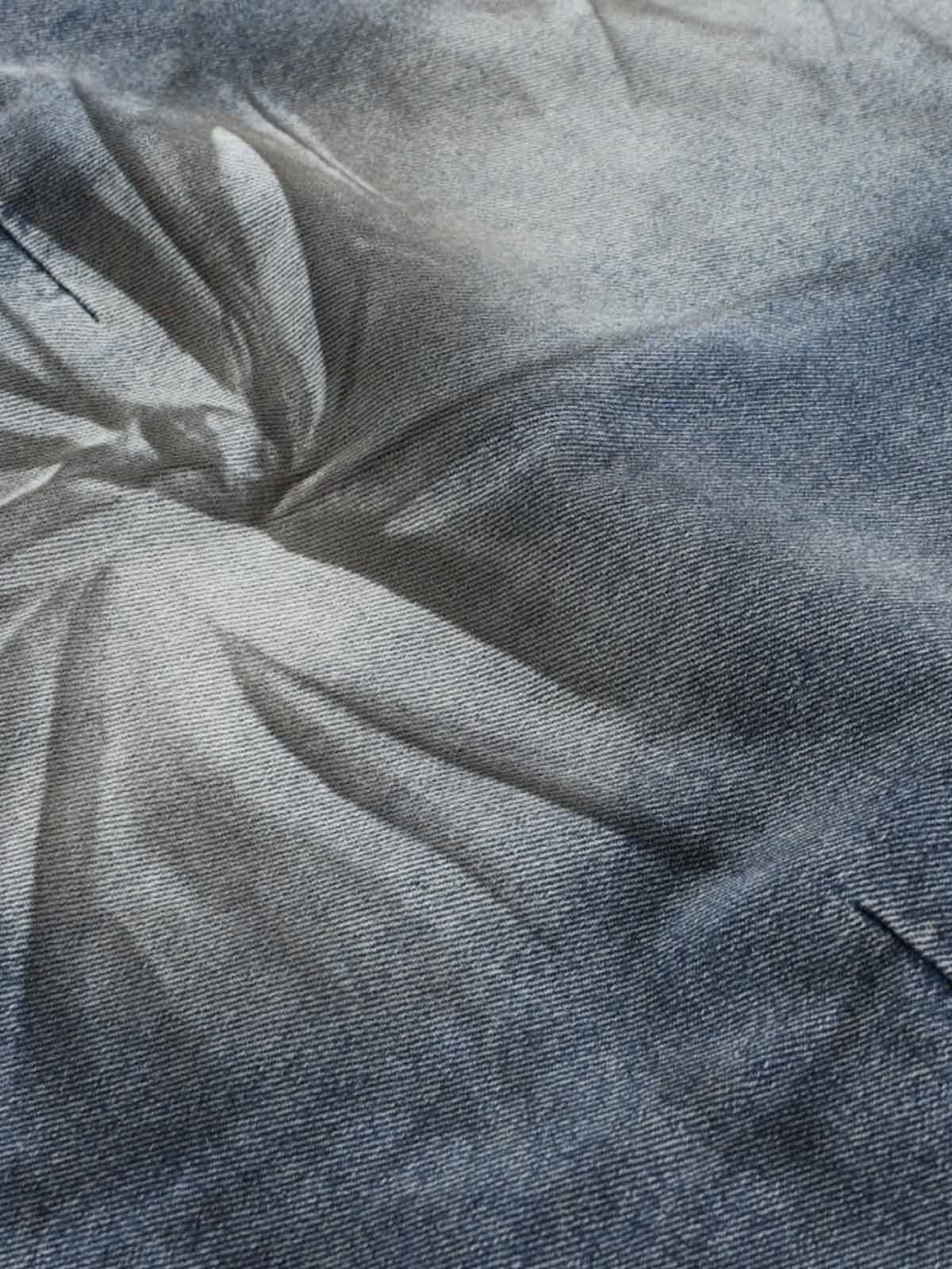 Wrinkle Effect Print Wide Leg Denim Jeans - Image 3