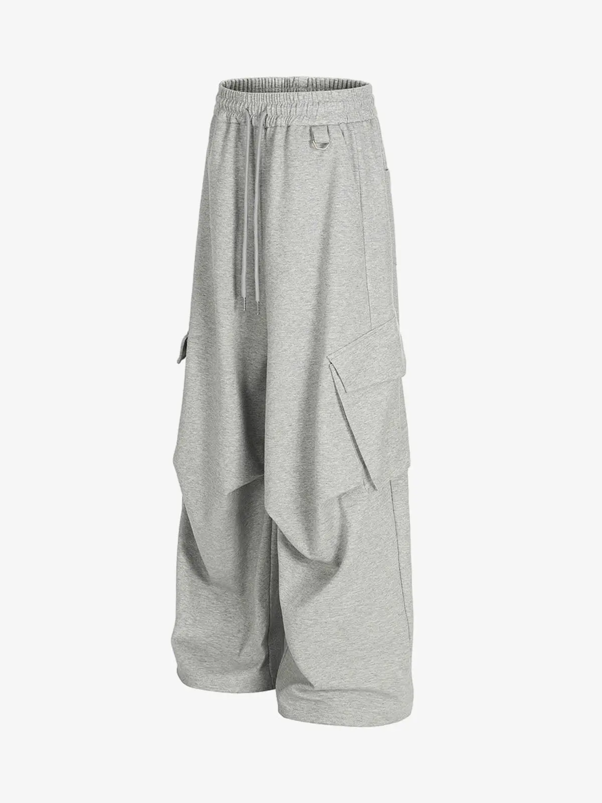 Wrinkled Detail Multi-Pocket Cargo Sweatpants - Image 3