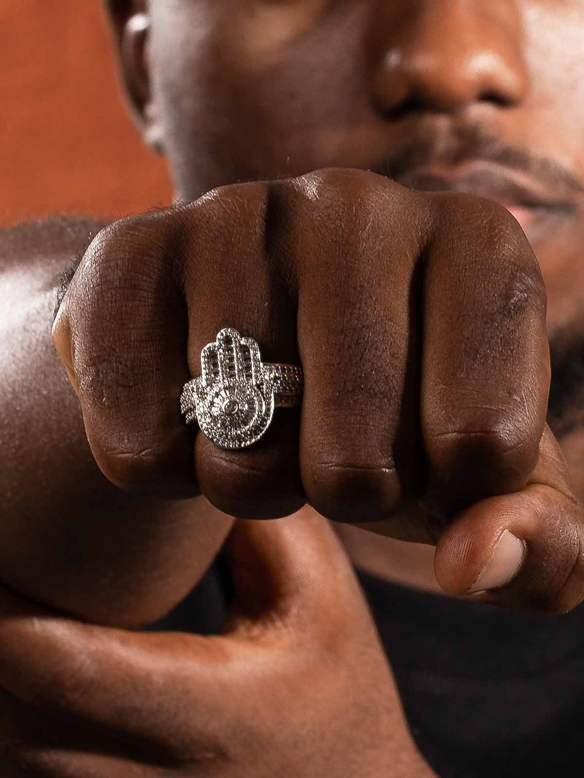 Zircon Palm Statement Ring - Image 6